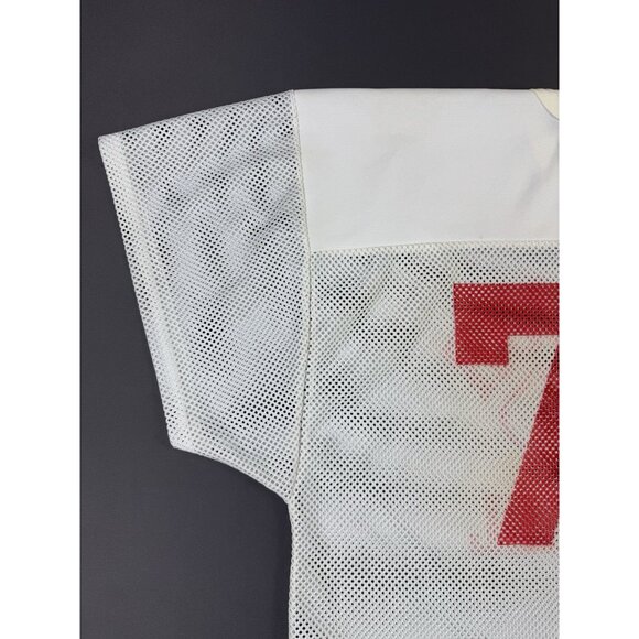 Rare Vintage 80s Russell Ahtletic Warrior Pride Football Jersey USA Made XL #75 - Picture 9 of 12